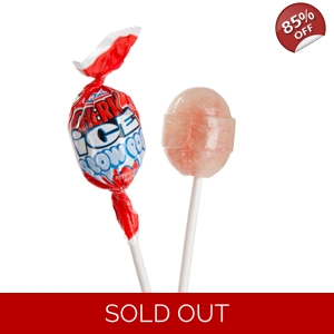 Charms Cherry Ice Blow Pop Lollipop with Bubble Gum Centre 18.4g Lolly
